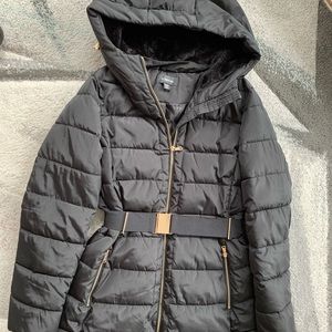 Le chateau Black puffer Coat